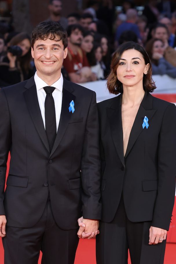 Festival del Cinema di Roma 2024, Lino Guanciale e la moglie Antonella Liuzzi sul reda carpet