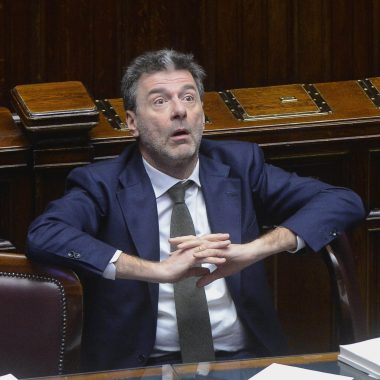 Il ministro dell'Economia e delle Finanze Giancarlo Giorgetti alla Camera