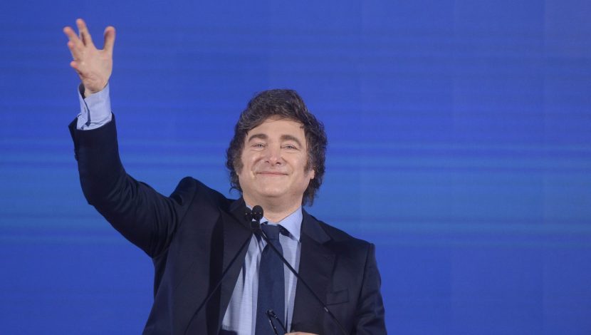 Javier Milei, Presidente dell'Argentina, interviene a 'Atreju 2024', meeting organizzato da 'Fratelli d'Italia'